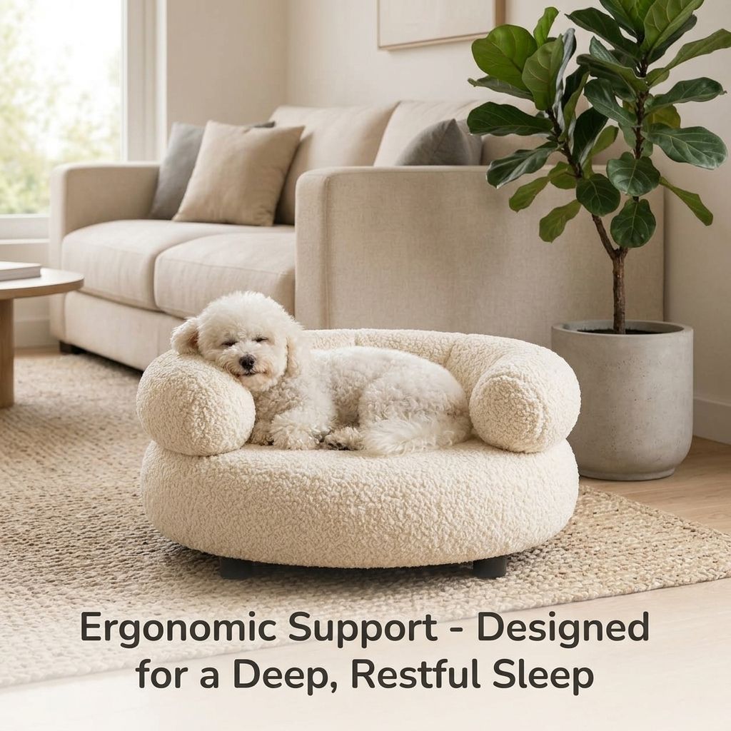 Luxury Orthopedic Premium Velvet Winter Modern Fashion Dog Sofa Bed Extra Large Removable Washable for Dog & Cat
