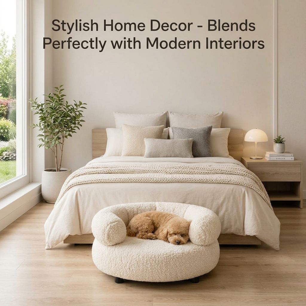 Luxury Orthopedic Premium Velvet Winter Modern Fashion Dog Sofa Bed Extra Large Removable Washable for Dog & Cat - Image 4