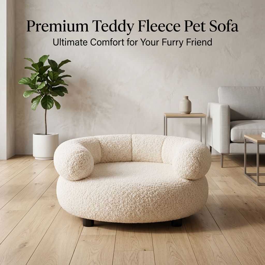 Luxury Orthopedic Premium Velvet Winter Modern Fashion Dog Sofa Bed Extra Large Removable Washable for Dog & Cat - Image 5