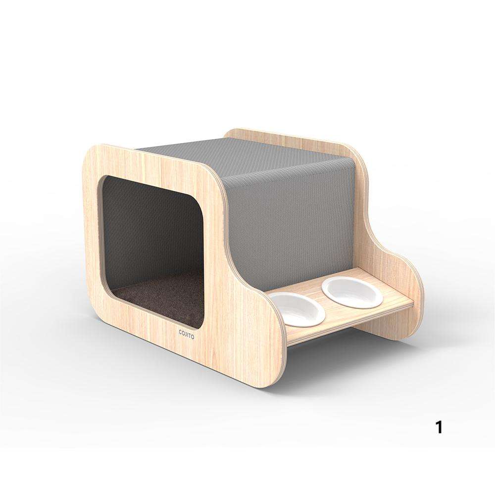 Foldable Cat Tree House for Indoor and Outdoor Waterproof Wooden Cat House Cat Bed Cave